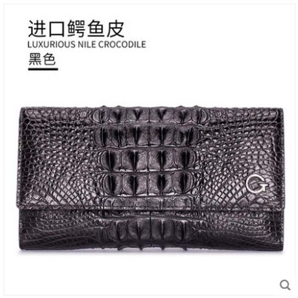 

gete 2019 new imported crocodile leather handbag female thai leather dinner bag handbag siam crocodile purse lady bag women