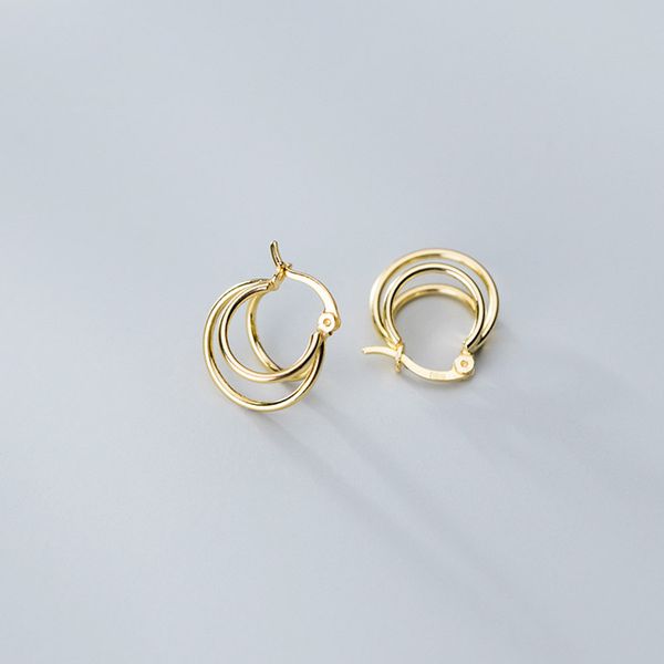 minimalist 925 sterling silver circle hoop earrings for women personality ear loop jewelry wholesale earings women accessories, Golden;silver
minimalist 925 sterling silver circle hoop earrings for women personality ear loop jewelry wholesale earings women accessories, Golden;silver