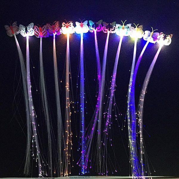 new women girls led shining hair braids barrette flash led fiber hairpin clip light up headband butterfly party glow hair braid
new women girls led shining hair braids barrette flash led fiber hairpin clip light up headband butterfly party glow hair braid