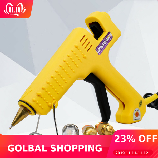 high power industrial grade glue gun 200w with 11mm glue sticks 1.5*70mm 6.0*45mm copper nozzle 3pcs adjustable temperature
high power industrial grade glue gun 200w with 11mm glue sticks 1.5*70mm 6.0*45mm copper nozzle 3pcs adjustable temperature
