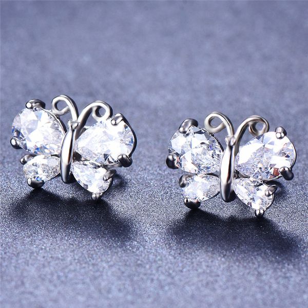 korean style female white rainbow butterfly earrings cute boho silver color stud earrings double sided for women, Golden;silver
korean style female white rainbow butterfly earrings cute boho silver color stud earrings double sided for women, Golden;silver