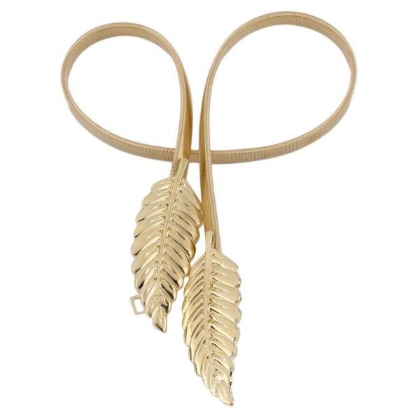 stylish leaf shape women belt metal leaves waistband clasp front stretch waistband gold silver elastic cummerbund chain belt, Black;brown
stylish leaf shape women belt metal leaves waistband clasp front stretch waistband gold silver elastic cummerbund chain belt, Black;brown