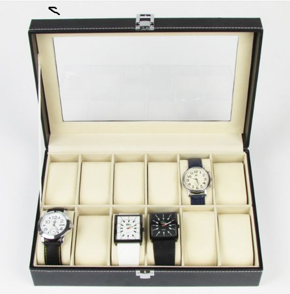 12 digits watches pu leather watch box display box jewelry storage organizer case locked boxes retro saat kutusu caixa para relogio, Black;blue
12 digits watches pu leather watch box display box jewelry storage organizer case locked boxes retro saat kutusu caixa para relogio, Black;blue