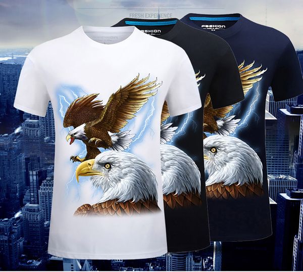men t shirt tshirt 3d print eagle pattern summer t-shirt fashion style cotton soft clothing for men short sleeve shirt, White;black
men t shirt tshirt 3d print eagle pattern summer t-shirt fashion style cotton soft clothing for men short sleeve shirt, White;black