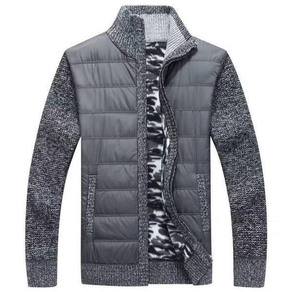 men's casual sweater jacket men autumn winter thick warm cardigan patchwork fleece coat knitted zipper wool jackets male parkas, Black;brown
men's casual sweater jacket men autumn winter thick warm cardigan patchwork fleece coat knitted zipper wool jackets male parkas, Black;brown