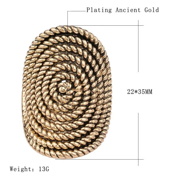charms oval vintage punk rock rings for women ancient gold color midi rotating decorative pattern lucky gift women jewelry, Silver
charms oval vintage punk rock rings for women ancient gold color midi rotating decorative pattern lucky gift women jewelry, Silver