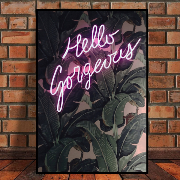 wall canvas painting gorgeous neon sign with banana leaves print neon wall art picture botanical picture home room decor
wall canvas painting gorgeous neon sign with banana leaves print neon wall art picture botanical picture home room decor