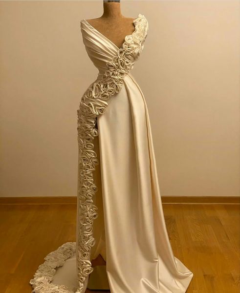 3d rose flower prom dresses v neck ruffles tiered sleeveless evening dress side split party formal gowns, Black
3d rose flower prom dresses v neck ruffles tiered sleeveless evening dress side split party formal gowns, Black