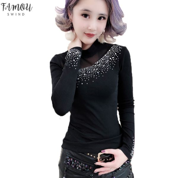 fashion patchwork transparent mesh letter diamonds tshirt turtleneck 2020 new autumn winter long sleeve camiseta mujer t97203, White
fashion patchwork transparent mesh letter diamonds tshirt turtleneck 2020 new autumn winter long sleeve camiseta mujer t97203, White