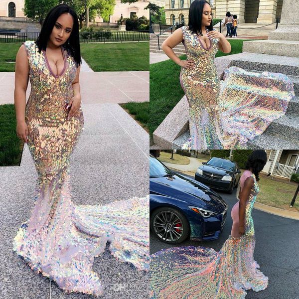 2019 shinny mermaid prom dresses v шея bling sweep train long формальное вечернее платье плюс размер вечернее платье на заказ халаты де суар, Black
2019 shinny mermaid prom dresses v шея bling sweep train long формальное вечернее платье плюс размер вечернее платье на заказ халаты де суар, Black