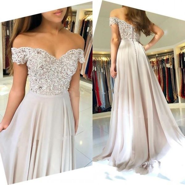 2019 new elegant chiffon off shoulder a-line prom dress sleeveless appliques lace bodice evening gown vestidos de fiesta custom made, Black
2019 new elegant chiffon off shoulder a-line prom dress sleeveless appliques lace bodice evening gown vestidos de fiesta custom made, Black