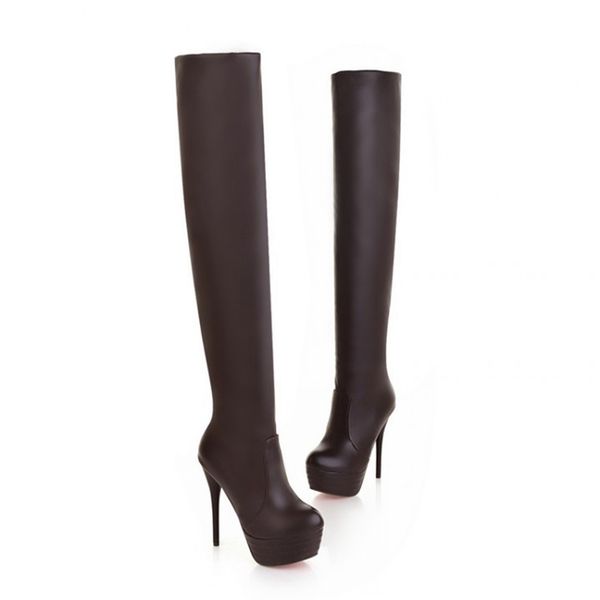 soft leather boots platform round toe thin high heels thigh high over the knee boots pu ladies over the knee black white
soft leather boots platform round toe thin high heels thigh high over the knee boots pu ladies over the knee black white