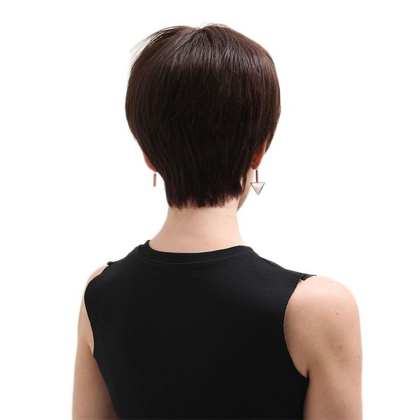 womens chic short side part pixie cut wigs for daily party work with bangs 8, Black
womens chic short side part pixie cut wigs for daily party work with bangs 8, Black