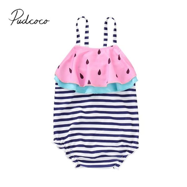 1-6y baby girls stripe watermelon swimsuit kids sleeveless ruffles swimwear toddler ruffle bikini bathing suit, Blue
1-6y baby girls stripe watermelon swimsuit kids sleeveless ruffles swimwear toddler ruffle bikini bathing suit, Blue