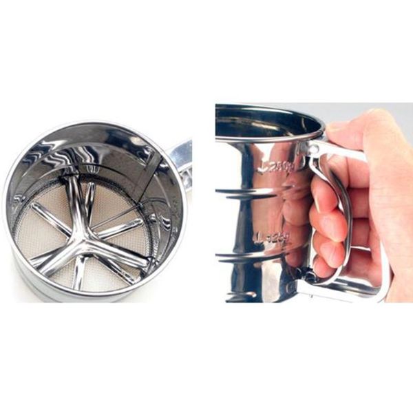 colanders & strainers 1pc silver stainless steel flour sifter large baking sieve cup for powdered sugar kitchen tools supplies
colanders & strainers 1pc silver stainless steel flour sifter large baking sieve cup for powdered sugar kitchen tools supplies