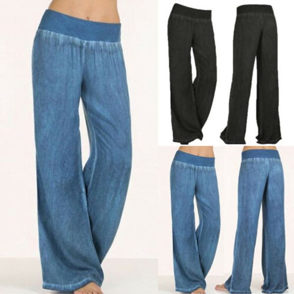 fashion women ladies solid loose harem wide leg long pants palazzo trousers summer casual pants, Black;white
fashion women ladies solid loose harem wide leg long pants palazzo trousers summer casual pants, Black;white