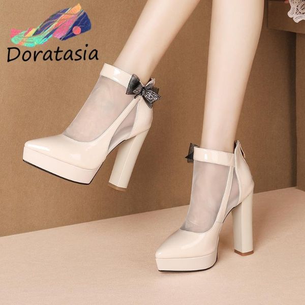 doratasia girl genuine leather butterfly knot platform boots summer boots women high heel casual office shoes woman, Black
doratasia girl genuine leather butterfly knot platform boots summer boots women high heel casual office shoes woman, Black