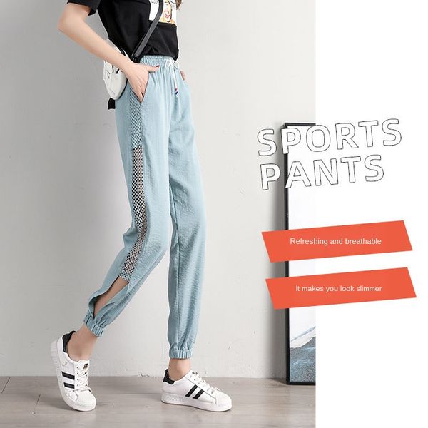 women's pants & capris casual sports spring and summer breathable loose high waist ankle banded women, Black;white
women's pants & capris casual sports spring and summer breathable loose high waist ankle banded women, Black;white