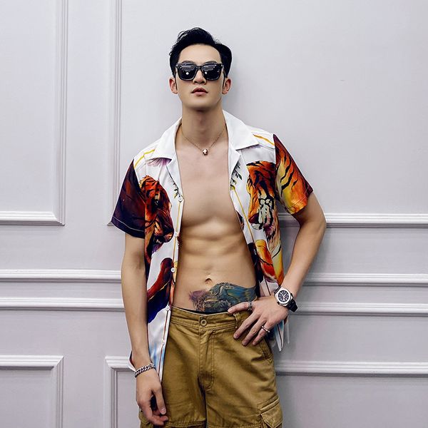 korean 2020 summer personality flower printing tide male loose short sleeve shirt men dress casual shirt chemise hawaienne homme, White;black
korean 2020 summer personality flower printing tide male loose short sleeve shirt men dress casual shirt chemise hawaienne homme, White;black