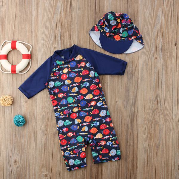 2020 fashion trend kid baby boy girl one piece swimsuit swimwear fish pattern bathing beach rash guard surfing suit with hats
2020 fashion trend kid baby boy girl one piece swimsuit swimwear fish pattern bathing beach rash guard surfing suit with hats
