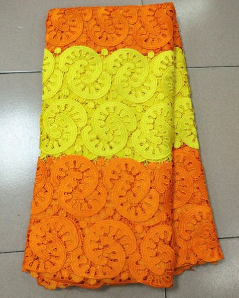 5yards/pc fashionable orange and yellow flower african water soluble lace embroidery french guipure lace fabric for dress bw12-4, Black;white
5yards/pc fashionable orange and yellow flower african water soluble lace embroidery french guipure lace fabric for dress bw12-4, Black;white