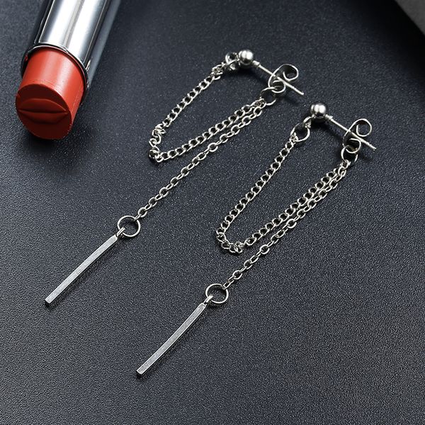korean version of jewelry earrings tassel fashion retro long earrings chain metal texture wholesale dangle, Silver
korean version of jewelry earrings tassel fashion retro long earrings chain metal texture wholesale dangle, Silver