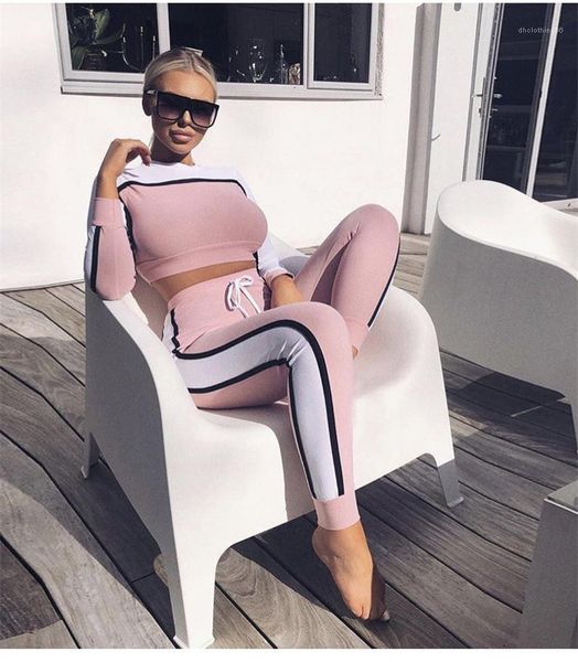 tracksuits sports casual panelled slim skinny long sleeved crew neck pullover fashion women sportswear striped womens designer, Gray
tracksuits sports casual panelled slim skinny long sleeved crew neck pullover fashion women sportswear striped womens designer, Gray