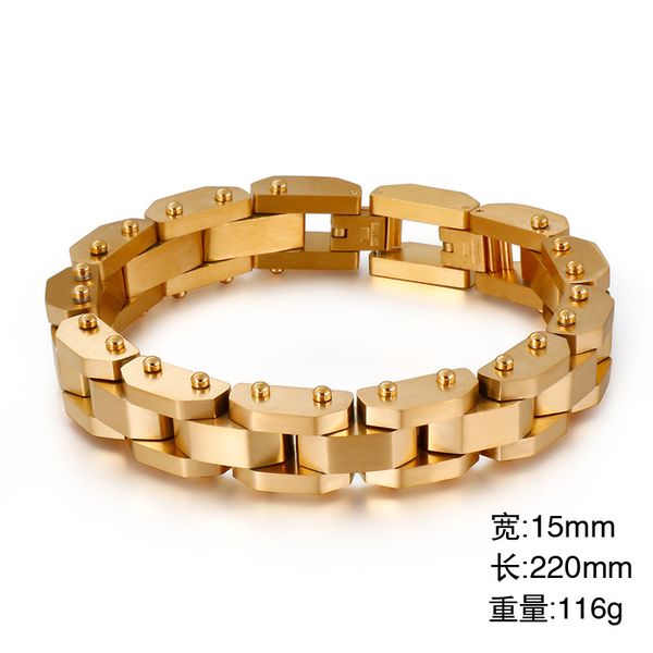 ins niche design european and american men's bracelet korean version of the trendy men's watch chain titanium steel bracelet, Black
ins niche design european and american men's bracelet korean version of the trendy men's watch chain titanium steel bracelet, Black