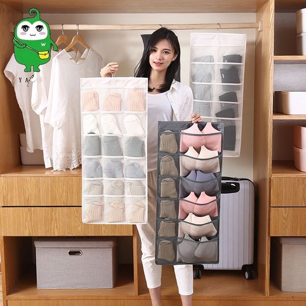wardrobe storage hanging bag double-sided storage underwear underpants storage bags wall type oxford cloth cabinet bags
wardrobe storage hanging bag double-sided storage underwear underpants storage bags wall type oxford cloth cabinet bags