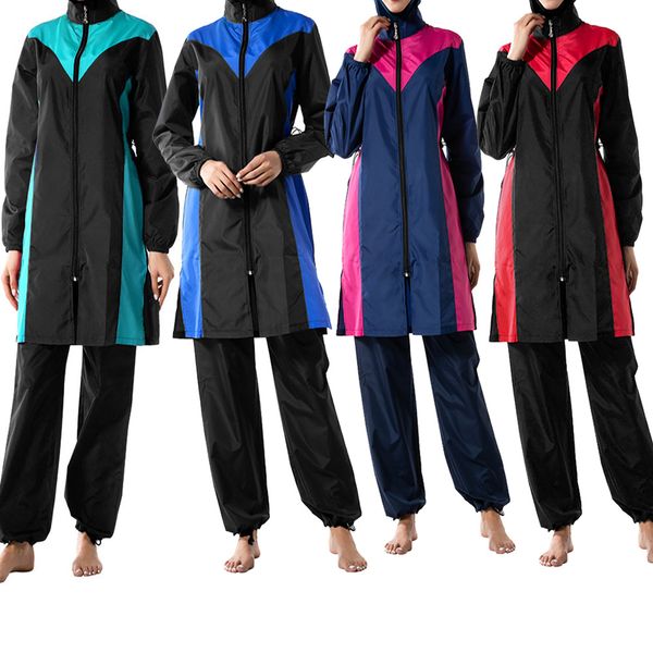 three piece women islam zipper long sleeve modest muslim swimwear plus size hijab full cover islamic swimsuit beachwear
three piece women islam zipper long sleeve modest muslim swimwear plus size hijab full cover islamic swimsuit beachwear