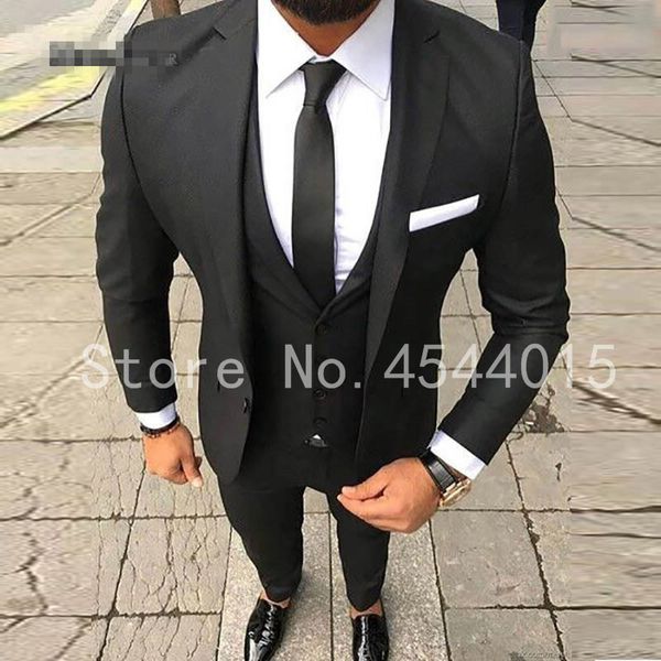 custom made slim fit black 3 piece mens blazer one button suit men wedding suits groom tuxedos for men (jacket+pants+vest, White;black
custom made slim fit black 3 piece mens blazer one button suit men wedding suits groom tuxedos for men (jacket+pants+vest, White;black