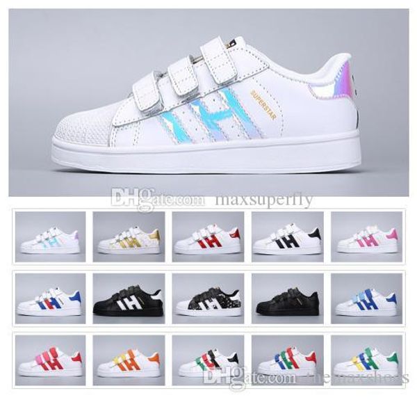 kids stan smith superstar classic shoes girls child boys baby children youth colourful hook casual size 24-35, Black
kids stan smith superstar classic shoes girls child boys baby children youth colourful hook casual size 24-35, Black