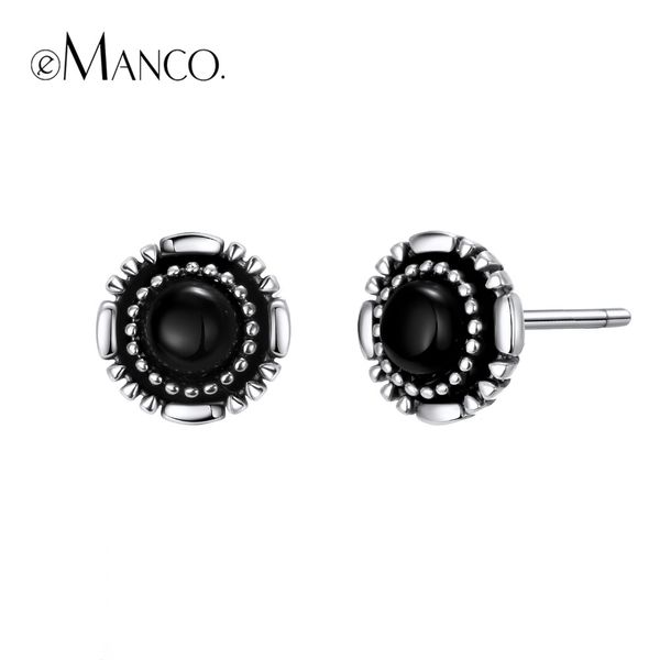 e-manco 925 sterling silver black glass earrings party prevent allergy round earrings wholesale new arrival, Golden;silver
e-manco 925 sterling silver black glass earrings party prevent allergy round earrings wholesale new arrival, Golden;silver
