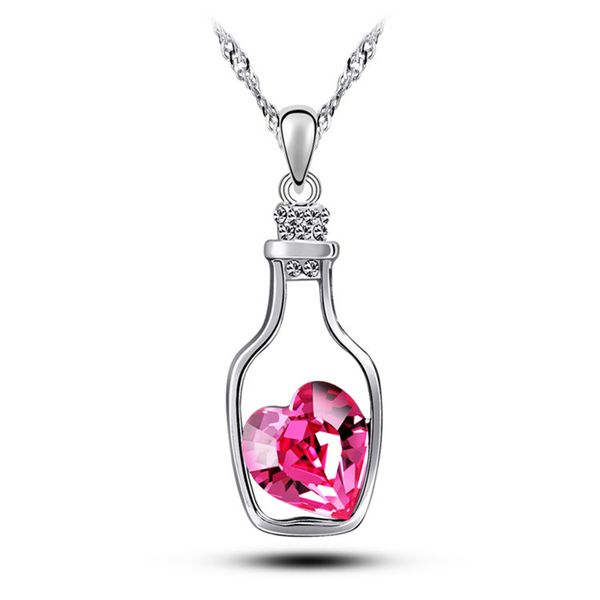 fashion jewelry silver and wish bottle inlaid love crystal vial pendant necklace for women gift jewelry
fashion jewelry silver and wish bottle inlaid love crystal vial pendant necklace for women gift jewelry