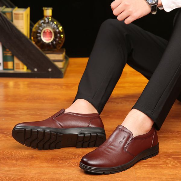 2020 new round head men's casual shoes fashion trend single-size business shoes manufacturers direct sales, Black
2020 new round head men's casual shoes fashion trend single-size business shoes manufacturers direct sales, Black
