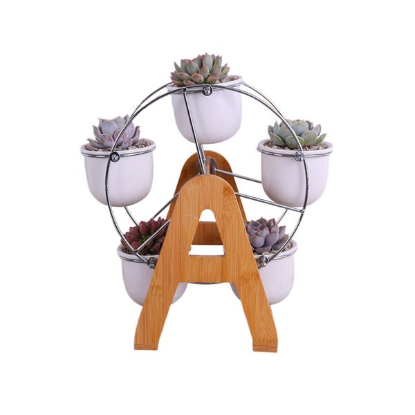 set of ferris wheel flowerpots white ceramic garden decor planters succulent planter pots 5 mini bonsai ceramic succulent plant
set of ferris wheel flowerpots white ceramic garden decor planters succulent planter pots 5 mini bonsai ceramic succulent plant
