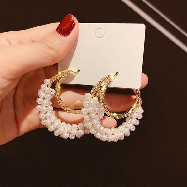 crystal circle shape earrings fashion multilayer pearls string earring women elegant round jewelry valentines day gift, Golden;silver
crystal circle shape earrings fashion multilayer pearls string earring women elegant round jewelry valentines day gift, Golden;silver