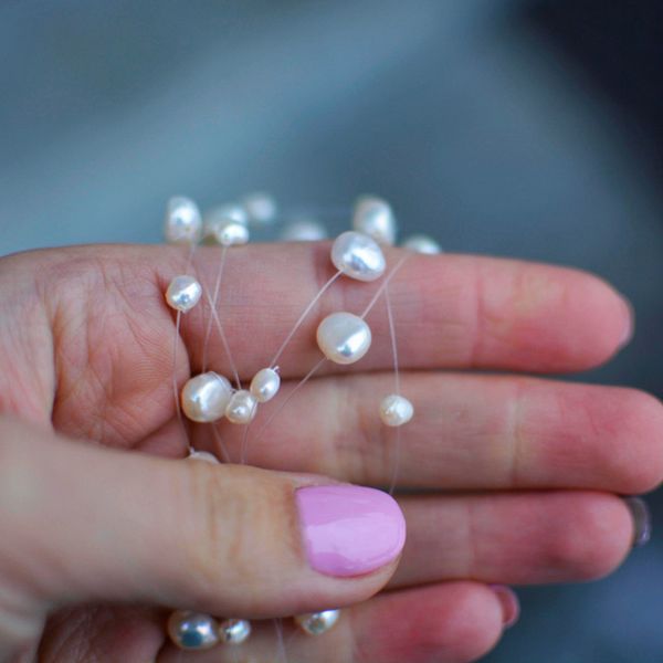 necklace multilayer white natural baroque pearl choker necklace for women simple style handmade diy wedding party jewelry gift, Silver
necklace multilayer white natural baroque pearl choker necklace for women simple style handmade diy wedding party jewelry gift, Silver