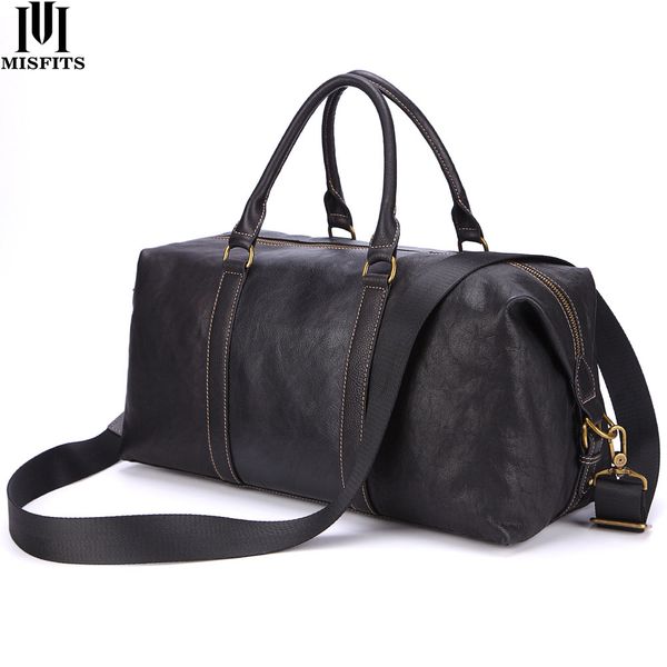 misfits genuine leather men travel bag casual hand luggage bag large capacity weekend travel duffle busines man shoulder
misfits genuine leather men travel bag casual hand luggage bag large capacity weekend travel duffle busines man shoulder