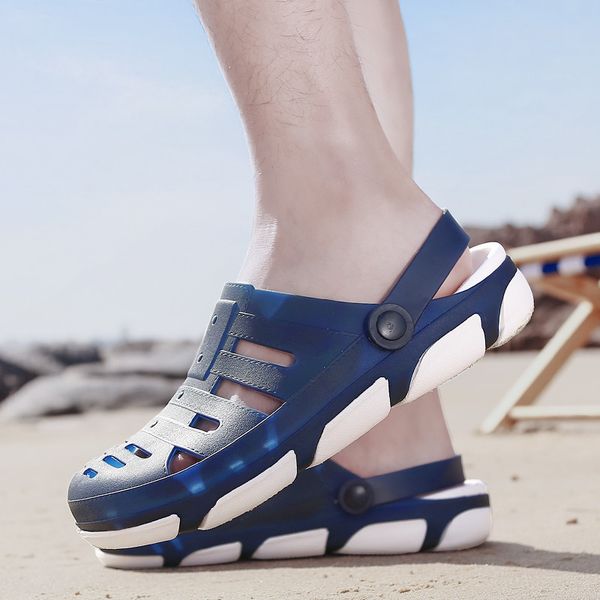 summer mens casual flats holes light weigh slippers beach breathable hole shoes, Blue;gray
summer mens casual flats holes light weigh slippers beach breathable hole shoes, Blue;gray