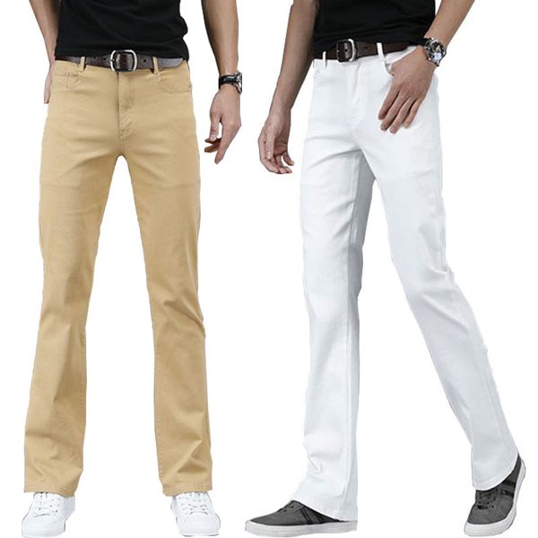 2020 new men's micro-fiare denim trousers classic designer casual fiared pants men's denim straight pants, Blue
2020 new men's micro-fiare denim trousers classic designer casual fiared pants men's denim straight pants, Blue