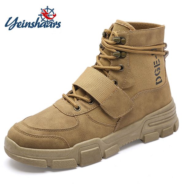 yeinshaars tactical combat boots men genuine leather ankle boots trekking camping mountaineering winter work, Black
yeinshaars tactical combat boots men genuine leather ankle boots trekking camping mountaineering winter work, Black