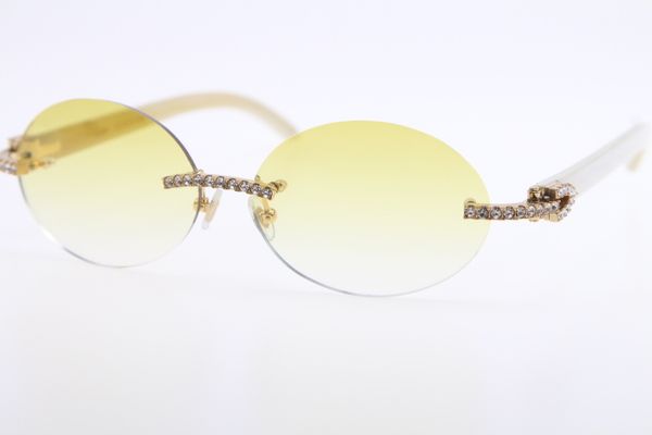 2020 wholesale sunglasses new large diamond rimless white genuine natural horn sunglasses 3524012 stone glasses oval brown hot, White;black
2020 wholesale sunglasses new large diamond rimless white genuine natural horn sunglasses 3524012 stone glasses oval brown hot, White;black