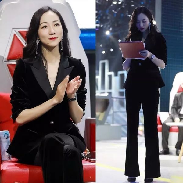 autumn and winter stars with the same paragraph velvet suit + trousers two-piece, White;black
autumn and winter stars with the same paragraph velvet suit + trousers two-piece, White;black