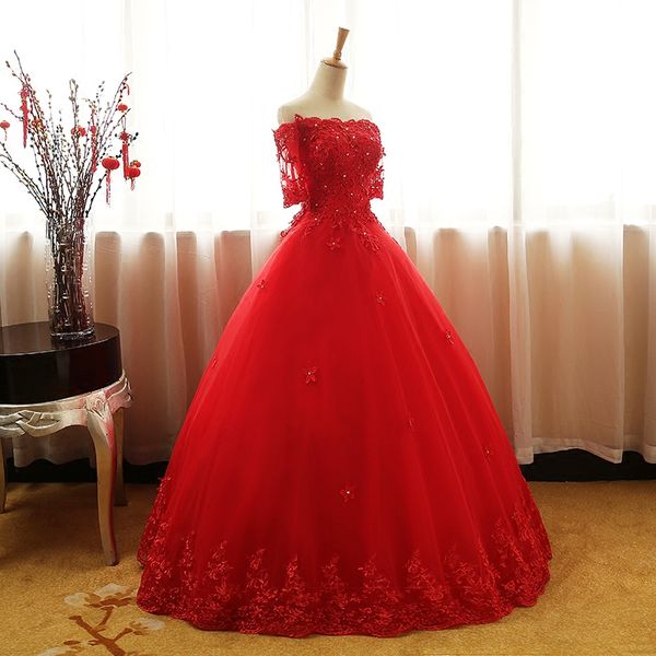 2021 new bateau crystal appliques ball gown quinceanera dresses 1/2 sleeve sweet 16 dress debutante prom party dress custom made 008, Blue;red
2021 new bateau crystal appliques ball gown quinceanera dresses 1/2 sleeve sweet 16 dress debutante prom party dress custom made 008, Blue;red
