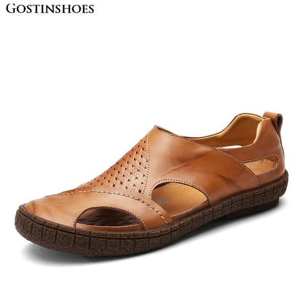 sandles leather casual hollow sandalias cow leather summer men sandals sandal, Black
sandles leather casual hollow sandalias cow leather summer men sandals sandal, Black