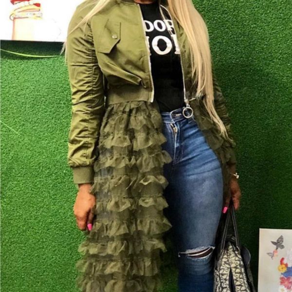 women's trench coats plus size womens long sleeve ruffles lace patchwork zipper fashion cardigan casual outwear coat jacket, Tan;black
women's trench coats plus size womens long sleeve ruffles lace patchwork zipper fashion cardigan casual outwear coat jacket, Tan;black