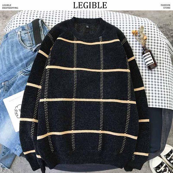 legible 2019 new autumn hip hop plaid sweater men casual loose mens sweaters o-neck knitting pullovers men 3xl, White;black
legible 2019 new autumn hip hop plaid sweater men casual loose mens sweaters o-neck knitting pullovers men 3xl, White;black