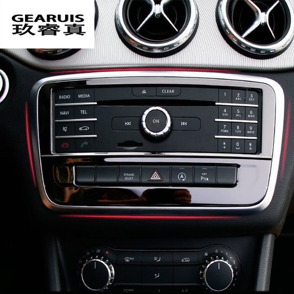 car-styling stainless steel control air conditioning cd panel decorative cover trim for gla cla a class 200 220
car-styling stainless steel control air conditioning cd panel decorative cover trim for gla cla a class 200 220