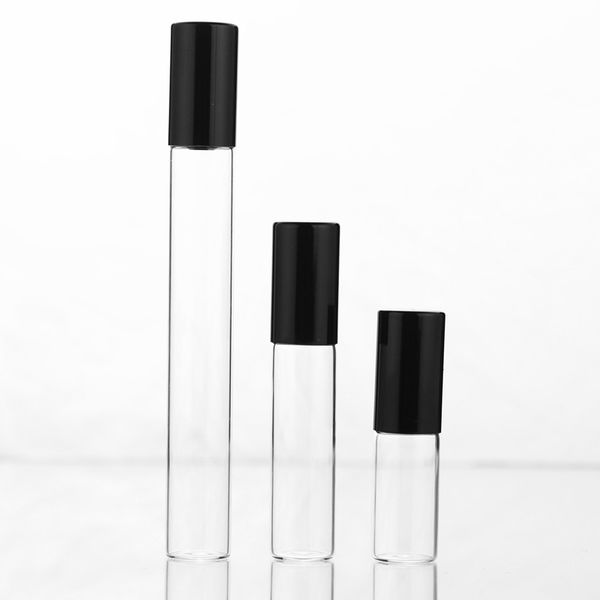 2ml 3ml 5ml 10ml Glass Roll On Bottle For Essential Oils,refillable Perfume Containers With Stainless Steel Roller Ball